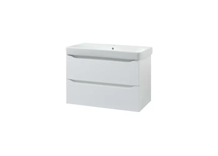 Шафка з умивальником 75 Smile Square White matt SM-75 ПБ+500.249.01.1 Air-Line