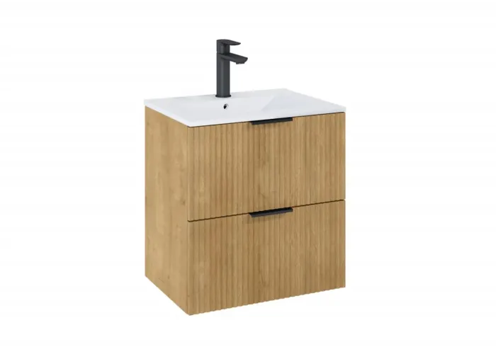 Шафка з умивальником Reef 600 Light Oak A857954464+A3272A3000 Roca