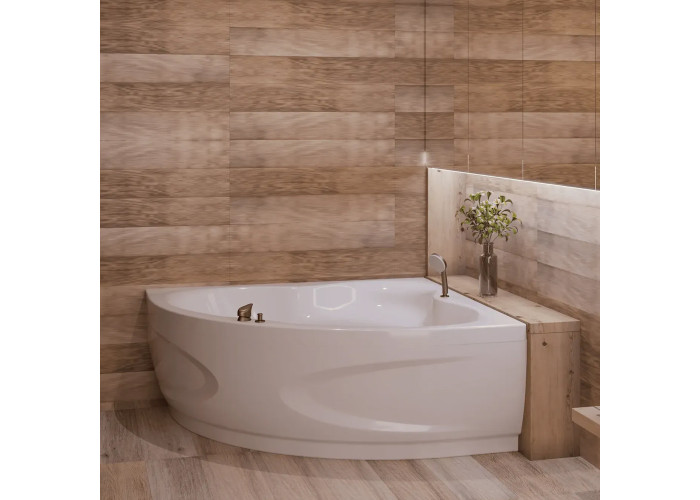 Ванна акрилова WGTRialto GARDA 140x140x58 на рамі, із фронтальною панеллю, колір білий глянець (1 сорт)