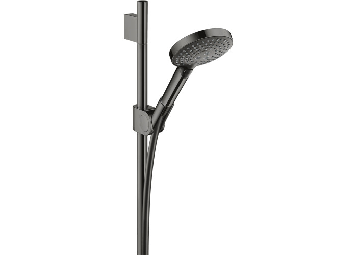 27987330 AXM Uno 120 3jet Душовий набір 0.90 m з ручним душем, polished black chrome (1 сорт)