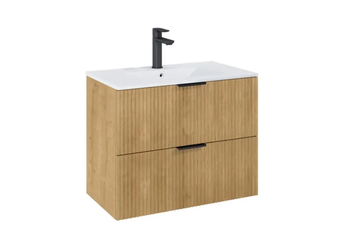 Шафка з умивальником Reef 800 Light Oak A857955464+A3272A4000 Roca