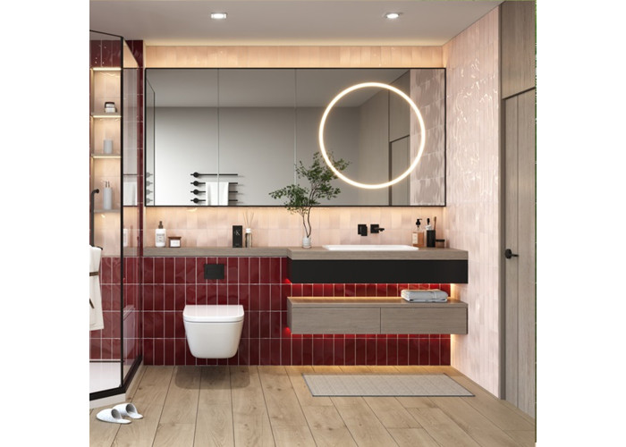 Плитка CERAMICA DESEO Venice рожевий 20x7.5 см 589835