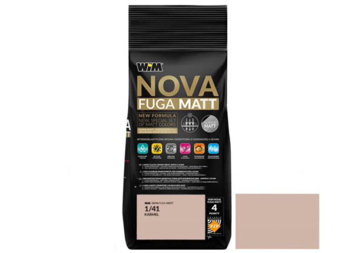 Зат WIM NOVA FUGA MATT 1/41 2кг карамель бежевий