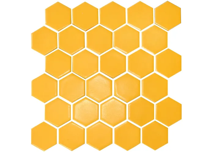 Мозаїка HEXAGON H 6025 Dark Yellow 295х295х9 Кераміка Лео УКРАЇНА