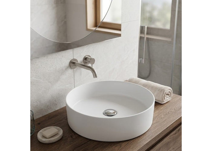 LP145-00CB00E-0000  Раковина Loop round на стільницю 45см, white (1 сорт)