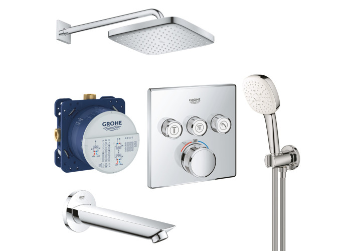 Grohtherm SmartControl Набір для комплектації душу, 3 споживачі Grohe хром UA26415SC6