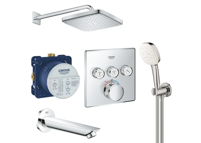 Grohtherm SmartControl Набір для комплектації душу, 3 споживачі Grohe хром UA26415SC6