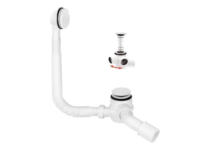 Сифон для ванни click-clack HC2600CL-WH McAlpine