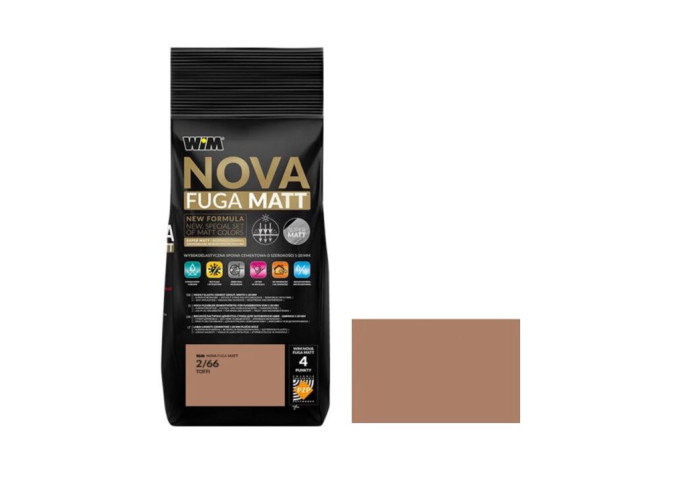 Зат WIM NOVA FUGA MATT 2/66 2кг тоффі коричневий