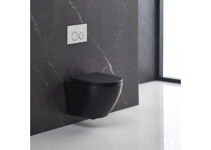 Унітаз підвісний DEVIT Flow чорний DFL0460111MB