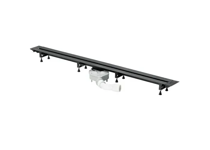 Advantix Vario Душовий лоток 300-1200mm, низький Viega чорний 721671