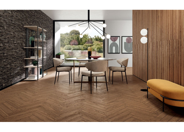 Керамограніт NOVABELL NORDIC WOOD коричневий 120x20 см NDW51RT