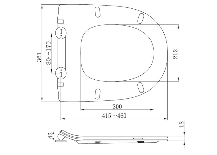 3113121 FRESH Кришка супер-тонка quick-fix soft-close для 3110121/3120121 (1 сорт)