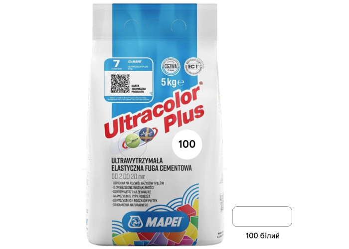 Зат Ultracolor PLUS 100/5кг білий Mapei 86786