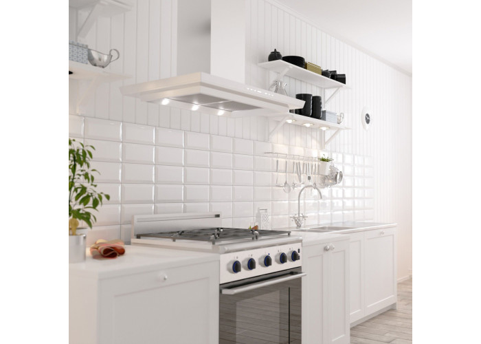 Плитка GOLDEN TILE Metrotiles білий 20x10 см 460S51