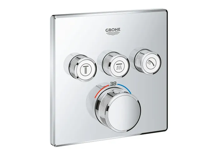 Grohtherm SmartControl Зовнішня частина термостату прихованого монтажу на 3 споживачі, хром Grohe 29126000