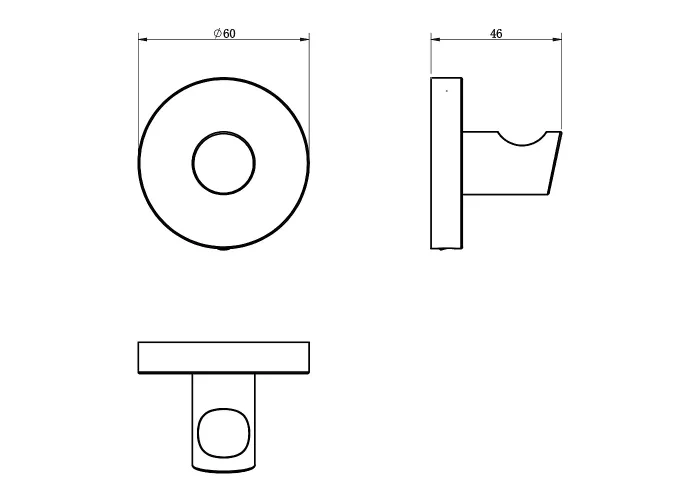 Гачок DEVIT Flow сталь DFL21010202GM