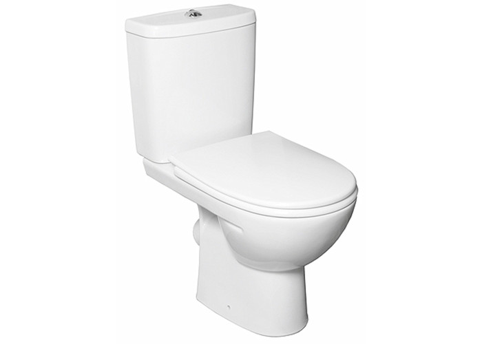 L79047000 Freja Premium Унітаз-компакт горизонтальний вип.,  нижній підвід, дюропластове сидіння з мікроліфтом 3/6л (1 сорт)