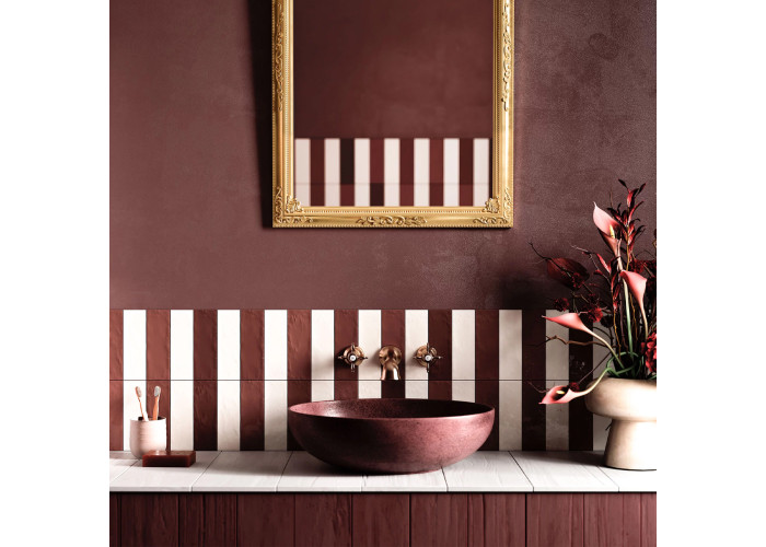 Плитка ALMERA CERAMICA (SPAIN) GELATO червоний 20x6.5 см 602393