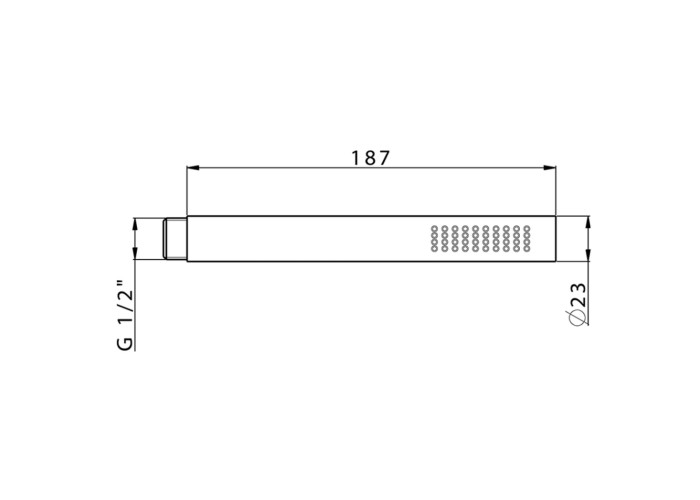 DS014460.4Q Корпус ручного душу, білий (1 сорт)