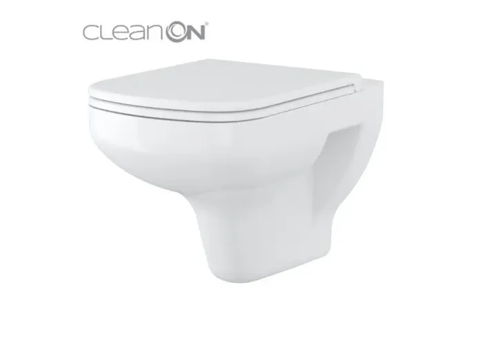 Унітаз підвісний Colour CleanOn з кришкою Slim дюропласт soft close SZCZ1001261608 Cersanit