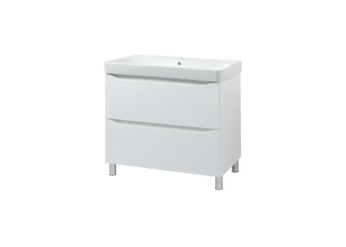 Шафка з умивальником 75 Smile Square White matt SM-75 НБ+500.249.01.1 Air-Line