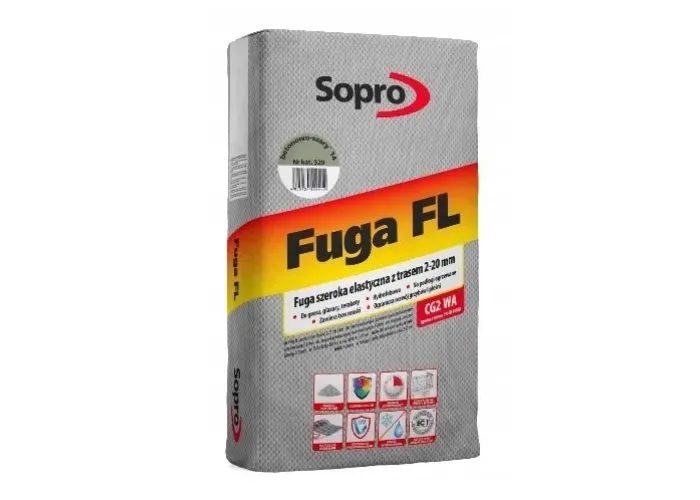 Затирка для швів Sopro FL 529 бетонно-сіра №14 (25 кг)