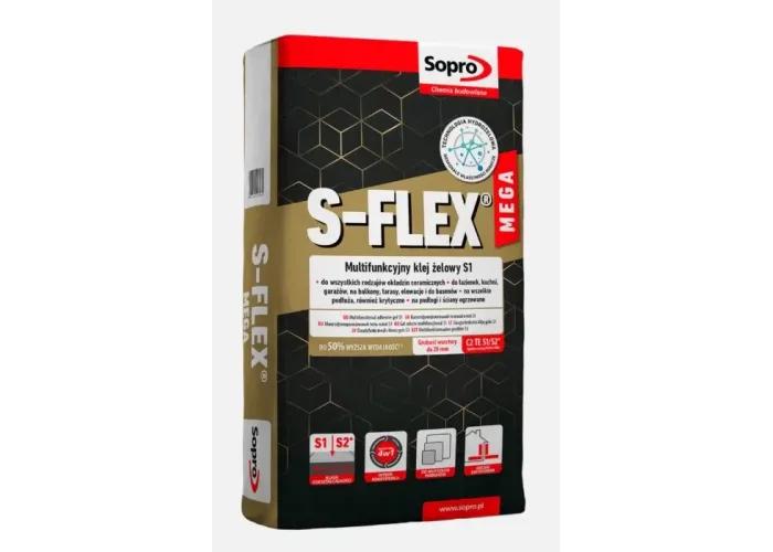 Клей для плитки Sopro S-Flex Mega (22,5 кг)