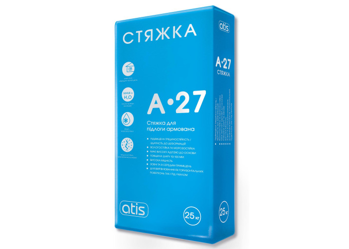 Стяжка армована ATIS A-27 25кг сірий