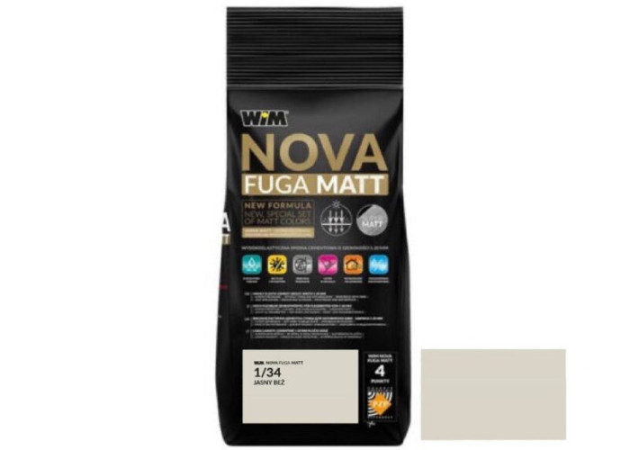 Зат WIM NOVA FUGA MATT 1/34 2кг св-беж бежевий