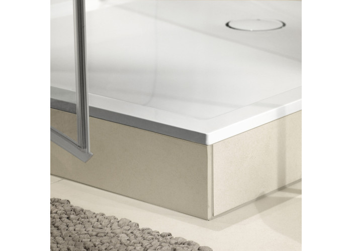 uDQ1490FFL2V-01  душовий піддон Stone White CeramicPlus, біла (1 сорт)