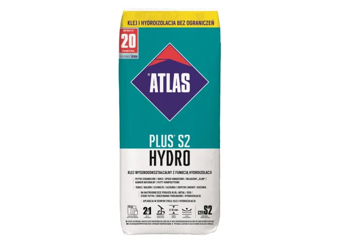 Клей для плитки Atlas Plus S2 Hydro (15 кг)
