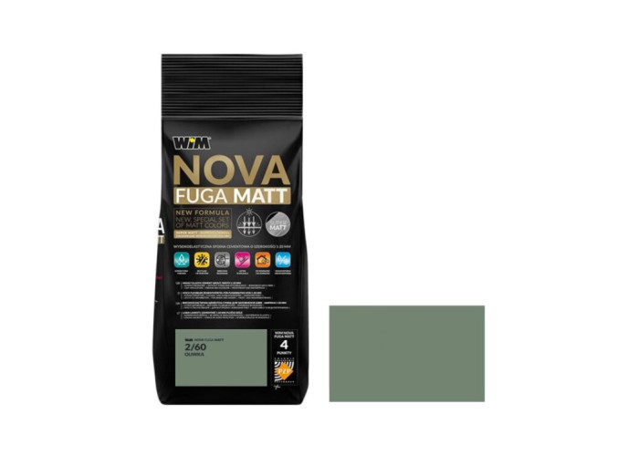 Зат WIM NOVA FUGA MATT 2/60 2кг оливковий зелений