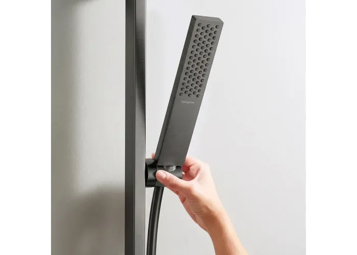 HG Pulsify E Ручний душ 100 1jet EcoSmart, brushed black chrome Hansgrohe графітовий 24320340
