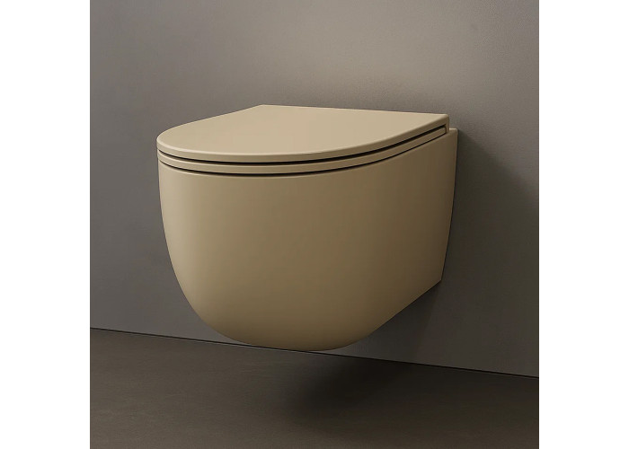 B.CWBLRF  BULL SLIM Soft Close Кришка, Beige Nuance (1 сорт)