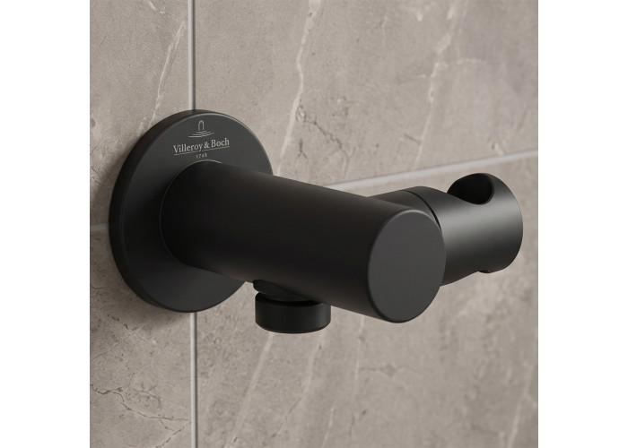 TVC000462000K5 Universal Showers Тримач д/ручного душу з шланговим підключенням, матовий чорний (1 сорт)