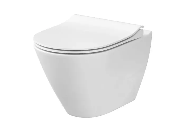 Унітаз підвісний City CleanOn з кришкою Slim дюропласт soft close SZCZ1001681773 Cersanit