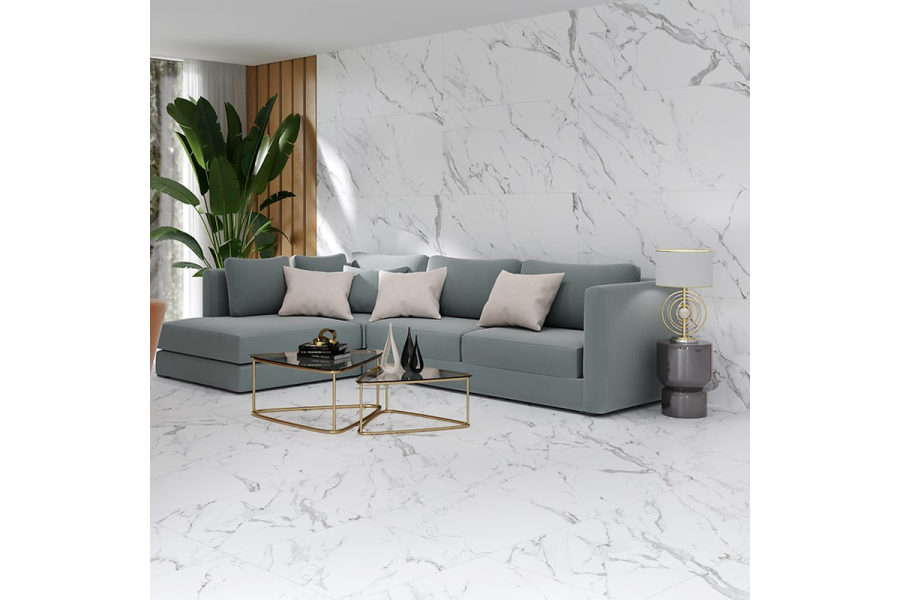 ATLANTIS WHITE SATIN RECT** (1 сорт)