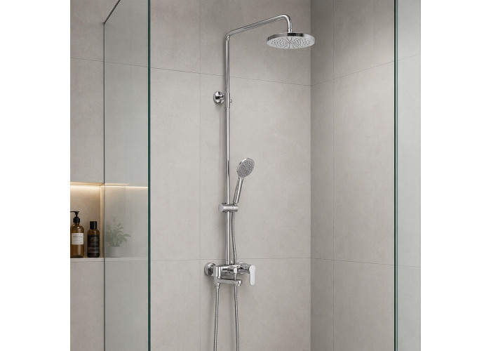 ZCOL632CR BLU Душова система для душу, хром (1 сорт)
