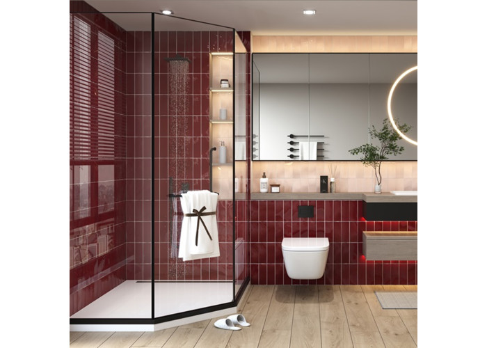 Плитка CERAMICA DESEO Venice червоний 20x7.5 см 589841