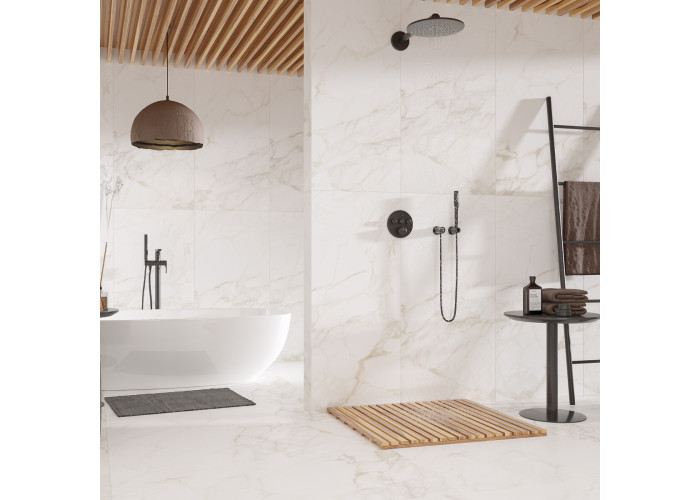 Керамограніт GOLDEN TILE Calacatta Extra білий 60x60 см 3G0580