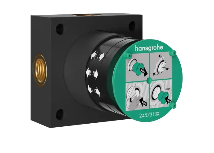 HG Внутрішня частина верхнього душа на 2jet Hansgrohe чорний 24573180