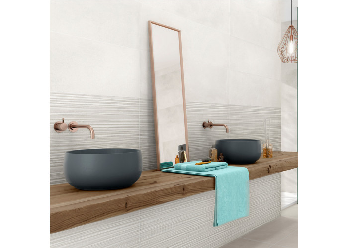 Керамограніт ALMERA CERAMICA (SPAIN) Mana білий 90x30 см 427232