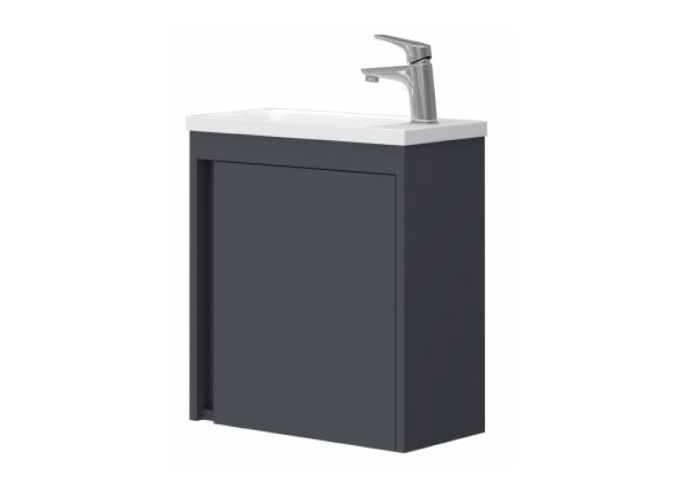 063050A SMALL Тумба 50 з умивальником, антрацит мат (1 сорт)
