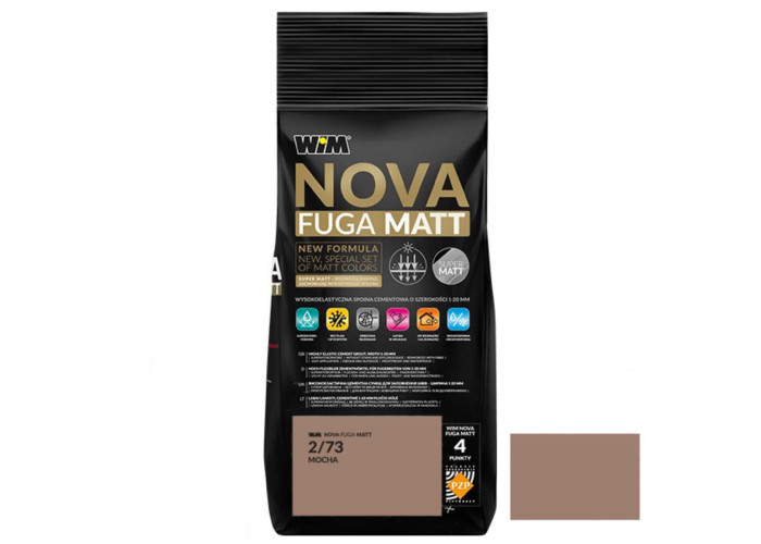 Зат WIM NOVA FUGA MATT 2/73 2кг Мокко коричневий