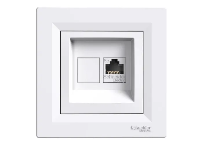 Розетка RJ45 5е UTP Білий ASFORA (EPH4300121), Schneider Electric