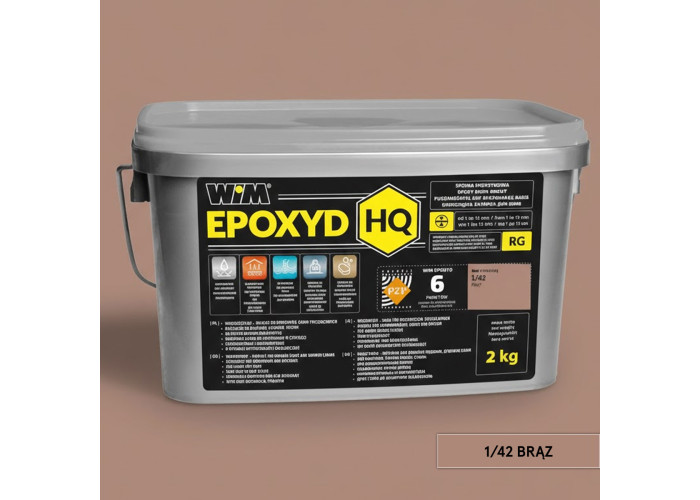 Зат WIMEPOXYD HQ 1/42 2кг коричн коричневий 1/42 WIM