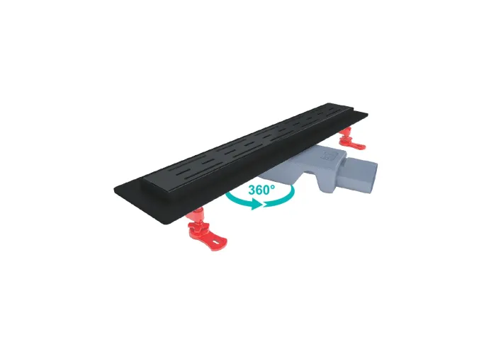 Душовий канал 60 см Starline Base Black VLD-562420 Valtemo