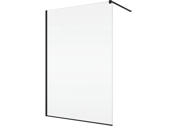 BlackLine WALK-IN EASY душова фіксована перегородка, скло прозоре, проф.чорний мат Ronal STR4P1200607