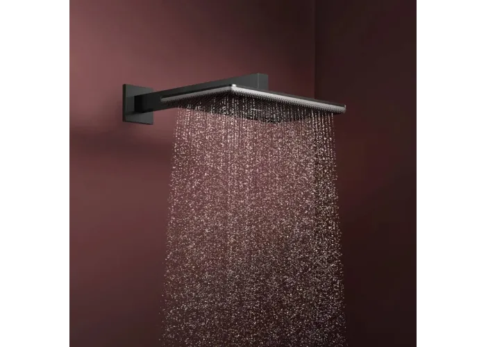 HG Raindance Alive Q Верхній душ 210/340 1jet, brushed black chrome Hansgrohe чорний 24530340